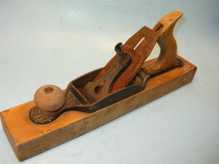 Vintage Bailey 15 " Transitional Wood & Cast Iron Bench Plane