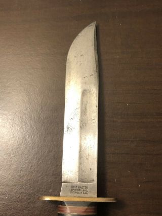 Vintage Hunt Master Spiegel Inc USA Fixed Blade Hunting Knife 2