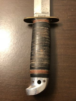 Vintage Hunt Master Spiegel Inc USA Fixed Blade Hunting Knife 3