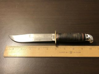 Vintage Hunt Master Spiegel Inc USA Fixed Blade Hunting Knife 4