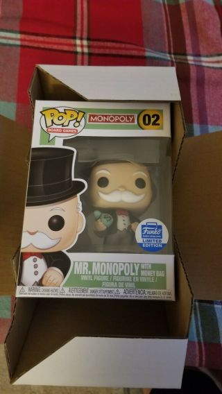 2018 Funko Pop Board Games: Mr Monopoly With Money Bags 02