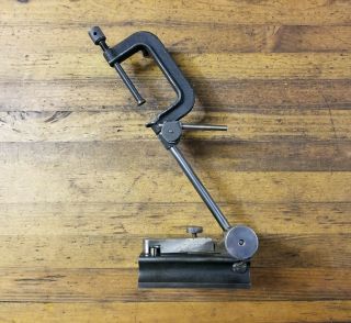 Rare Antique Machinist Tools Brown & Sharpe Clamp& Surface Gauge • Lathe Tools