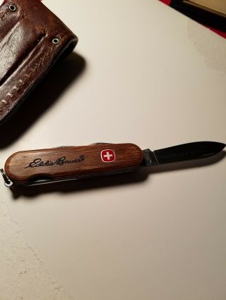 Wenger Swiss Army Knife Vintage Wood Eddie Bauer
