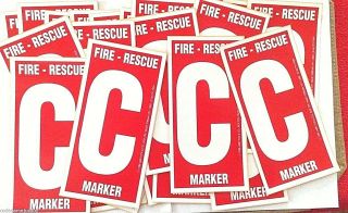 Fire Rescue Marker - 25 Child Finder Decals - Twenty - Five Tot Finder Decals