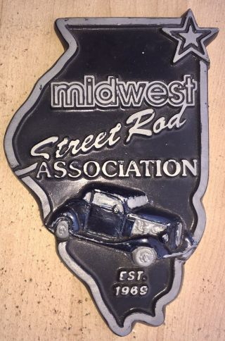 Midwest Street Rod Association - Illinois Est.  1969 - Cast Metal Paper Weight