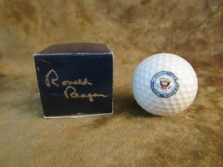 Vtg.  Ronald Reagan Presidential Seal Golf Ball/white House Issue/authentic