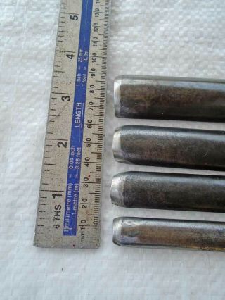 Vintage QUARTET Out Cannel Gouges (un handled) BRADES MARPLES I GREAVES Old Tool 3