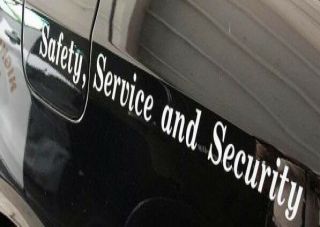Pair Chp Crown Victoria P71 “safety Service And Security” Qtr Decals 99 On