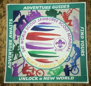 2019 World Scout Jamboree Wsj Adventure Guides Jacket Patch Mondial