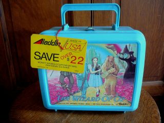The Wizard Of Oz - Vintage 1989 Plastic Lunchbox & Bottle - 50th Anniv - Nwt