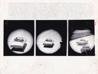 Vintage Silver Photo 1966 Re - Enactment Lee Harvey Oswald Jfk Assassination