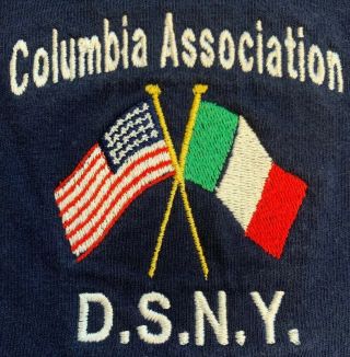 Dsny Nyc York City Department Of Sanitation T - Shirt Sz L Columbia