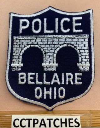 Vintage Bellaire,  Ohio Police Shoulder Patch Oh