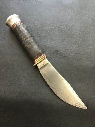 Vintage H Dorwal Solingen Germany Fixed Blade Knife 8 1/4 " Hunting Knife