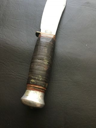 Vintage H Dorwal Solingen Germany Fixed Blade Knife 8 1/4 