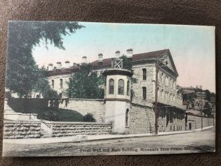 Minnesota State Prison Stillwater Mn Printed Postcard ?1908 Postmark 