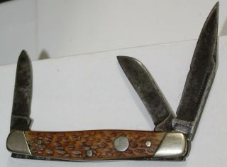 Vintage John Primble Belknap Inc.  3 Blade Pocket Knife 5371