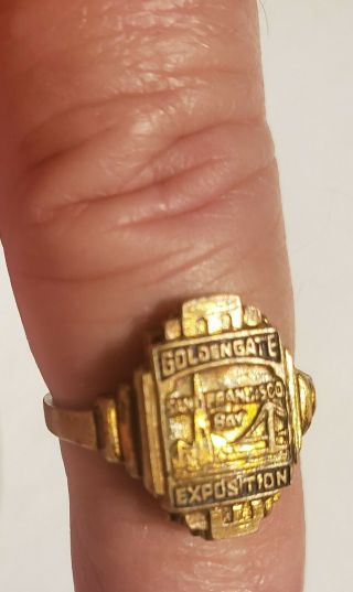 Vintage 1939 Goldengate Exposition Ring