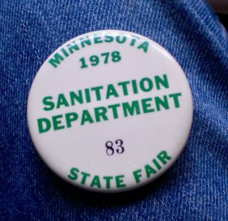 1978 Numbered Minnesota State Fair Sanitation Department 2 1/4 " Cello