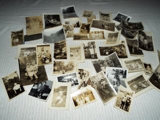 45 Antique Black&white Photographs Children Look