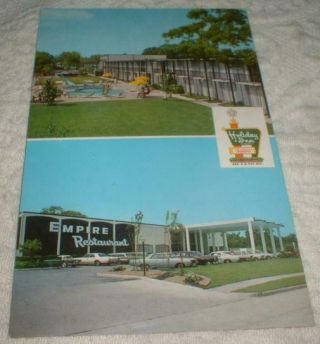 Vintage Postcard Holiday Inn No Loop Houston Texas Empire & La Casbah Restaurant