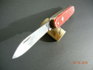 Victorinox Red Pioneer Swiss Army Knife Vintage 1970 ' s Collectable 4