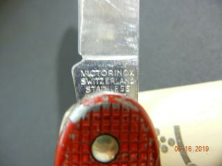 Victorinox Red Pioneer Swiss Army Knife Vintage 1970 ' s Collectable 7