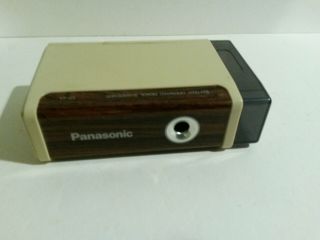 Panasonic Electric Pencil Sharpener Battery Operated Kp - 2a Vintage Wood Grain