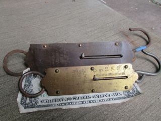 2 Small,  Antique Hanging Scales.  25 