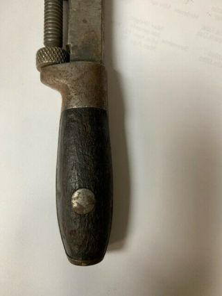 Antique Adjustible 8 1/2 inch Monkey Wrench - JW Williams Co. 3