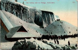 The Incline And Ice Bridge Niagara Falls York Postcard