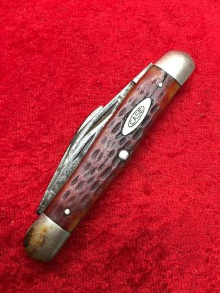 Vintage Case Xx Red Bone 6308 Whittler 1965 - 1969 Pocket Knife