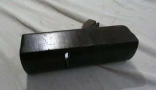 Antique wooden block plane round sole old woodworking too plane 3