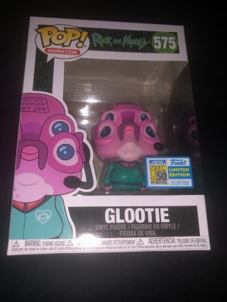 Funko Pop Sdcc 2019 Exclusive - Rick And Morty - Glootie 575 - Official Sticker