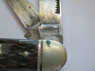 Vintage John Primble Belknap 3 - Blade Folding Pocketknife 5383 5