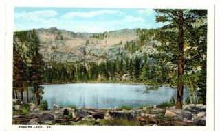 Angora Lake,  El Dorado County,  Ca Postcard 5f (2) 28