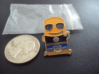 Peccy Wearing Sunglasses With Scanner Rare Amazon Employee Productivity Pin