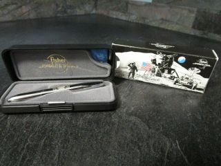 Vintage Fisher Space Pen 400 Chrome Bullet - With Box And Paperwork