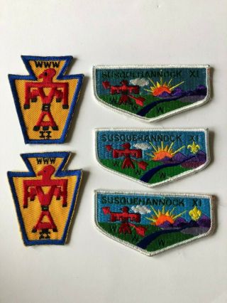 Susquehannock Lodge 11 Oa Flap Patches Order Of The Arrow