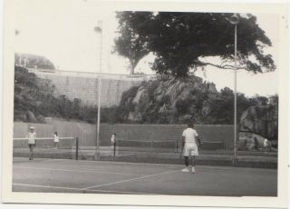 1950s Macao Tennis Courts & Walls Photo China Macau Hong Kong