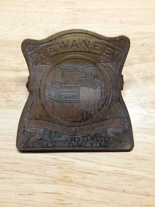 Antique Vintage " Kewanee " Brass Paper Clip