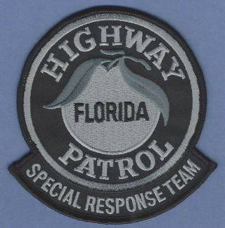 Florida Highway Patrol Special Response Team Police Patch Black