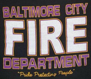 Baltimore City Fire Department Maryland Md T - Shirt 2xl Fdny Baltimore Harbor