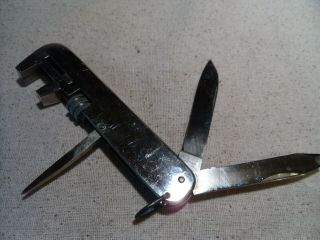 Vintage Multi - Tool For Pocket Or Belt - Adjustable Wrench Knife File Stellar Co.
