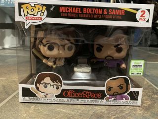 Funko Pop Movies Office Space Michael Bolton & Samir 2 Pack 2019 Eccc Exclusive