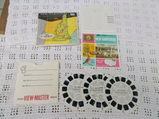 Vtg A 700 Nh Hampshire Viewmaster 3 Reels Packet Booklet Order Form
