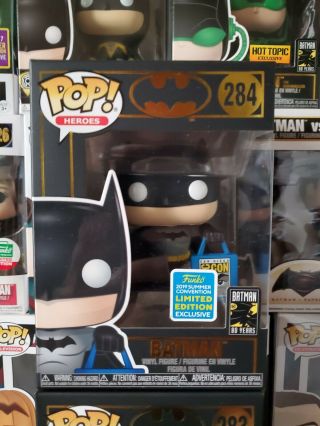 Funko Pop Heroes Batman With Sdcc 2019 Bag 284 Funko Shop Shared Exclusive