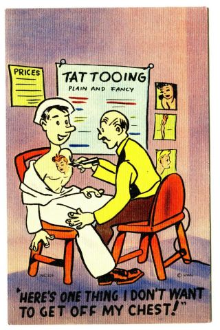 Tattoo Navy Sailor In Tattooing Shop - Colorful Near - You 