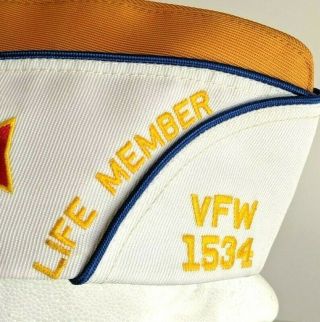 Vintage VFW Garrison Hat 7 1/2 VFW 1534 California Veterans of Foreign War 3