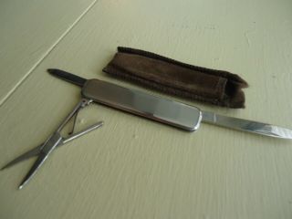 Dovo Vintage Stainless Pocket Knife Made In Solingen Germany